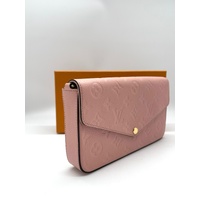 Louis Vuitton Felicie Pochette Rose Poudre Monogram Empreinte Crossbody