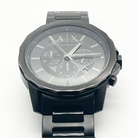 Armani Exchange AX1748 Chronograph Black Stainless Steel Watch 5ATM Date