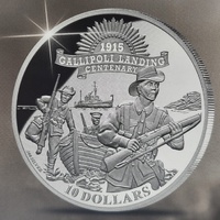 2015 Kiribati Gallipoli Landing $10 Silver Commemorative Coin Set
