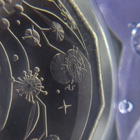 2020 Royal Australian Mint 50c Uncirculated Christmas Coin Purple Card