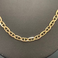 Unisex 9ct Yellow Gold Anchor Link Necklace