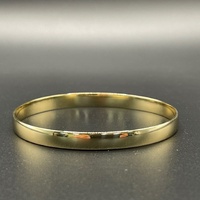 Ladies 9ct Yellow Gold Round Bangle