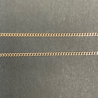 Ladies 9ct Rose Gold Curb Link Necklace & Oval Locket Pendant