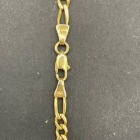 Unisex 18ct Yellow Gold Figaro Link Necklace