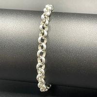 Ladies 925 Sterling Silver Belcher Link Bracelet