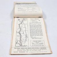 1972 NRMA Travel Guide Richmond to Adelaide via Sturt Highway Vintage Map