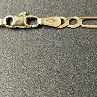 Unisex 9ct Yellow Gold Figaro Link Necklace