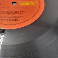 AC/DC Back In Black LP 1980 Reissue Albert Australian Pressing Vinyl Record