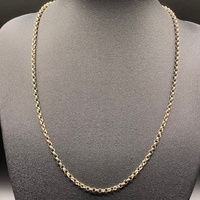 Ladies 9ct Yellow Gold Belcher Link Necklace