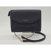 Oroton Mini Envelope Ladies Bag Leather Crossbody 20x15x4cm Black