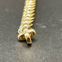 Ladies 9ct Yellow Gold Double Belcher Link Bracelet