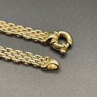 Ladies 9ct Yellow Gold Gate Link Bracelet