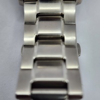 Seiko 5M84-0AB0 Kinetic Automatic Black Dial Silver Stainless Steel Watch