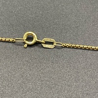 Ladies 18ct Yellow Gold Box Link Chain & Heart Pendant