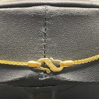 Unisex 22ct Yellow Gold Wheat Link Necklace