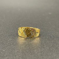 Ladies 21ct Yellow Gold Swirl Ring