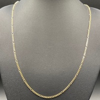 Unisex 14ct Yellow Gold Figaro Link Necklace