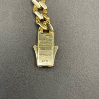 Mens 18ct Yellow Gold Miami Cuban Link Bracelet