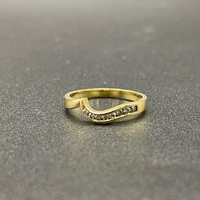 Ladies 18ct Yellow Gold Natural Diamond Enhancer Ring