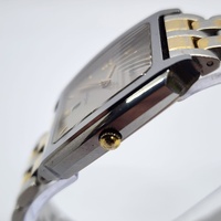 Rado DiaStar 129.0570.3 Vintage 1990s Two‑Tone Rectangular Sapphire Watch