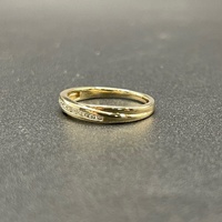 Ladies 9ct Yellow Gold Natural Diamond Ring