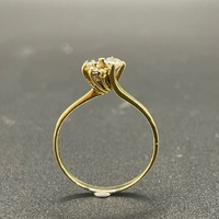 Ladies 18ct Yellow Gold Cubic Zirconia Ring