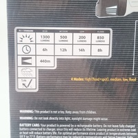 Dorcy D4322 Pro Series 1300 Lumen Rechargeable LED Torch Spotlight