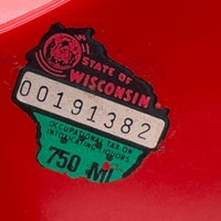 Jim Beam 1903 Red Ford Model A Vintage 1970s Car Whiskey Decanter