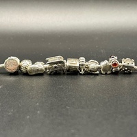 Ladies 925 Sterling Silver Pandora Snake Link Charm Bracelet