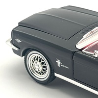 1965 Ford Mustang Convertible 1:32 Diecast Raven Black Red Interior