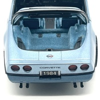 Franklin Mint B11VB58 1984 Corvette Blue Precision Models Diecast 1:24 Scale