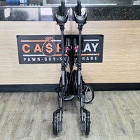 EquipMed Upright Rollator Walker with Forearm Rest Support HELRLTEQU5GA