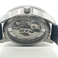 INVICTA Vintage 22570 Automatic Mens Watch 45mm Skeleton Dial Leather Band