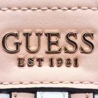 GUESS Noelle Monogram Shoulder Bag Pink White KG787919