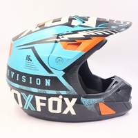 Fox V2 Vicious Army MX Helmet Aqua Orange XL 61-62cm Fiberglass Shell