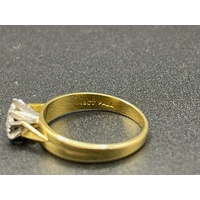 Ladies 18ct Yellow Gold Diamond Ring