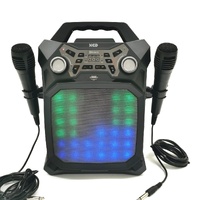 XCD Bluetooth Karaoke Party Machine RGB Lights 2 Mics XCDKARPTYBK