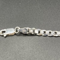 Unisex 925 Sterling Silver Curb Link Necklace