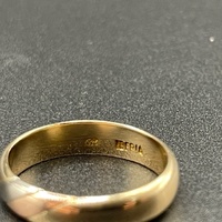 Unisex 9ct Yellow Gold Band Ring