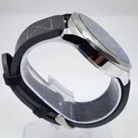 Chisel 5827031 Mens Chronograph Watch Blue Dial Black Leather 100m WR