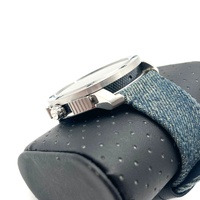 Diesel DW1001 Axial Stainless Steel Smartwatch with Denim Blue Strap