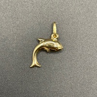 Ladies 9ct Yellow Gold Dolphine Pendant