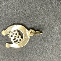 Unisex 9ct Yellow Gold Good Luck Horseshoe Pendant