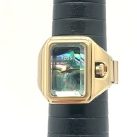 Fossil Raquel Women's Ring Watch ES5411 Gold Stainless Steel Quartz