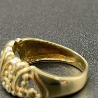 Ladies 9ct Yellow Gold Filigree Ring