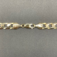 Unisex 9ct Yellow Gold Curb Link Necklace