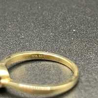 Ladies 10ct Yellow Gold Natural Diamond Cluster Ring