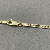 Unisex 9ct Yellow Gold Figaro Link Necklace