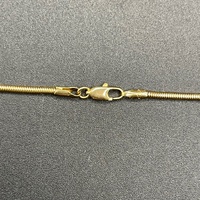 Ladies 9ct Yellow Gold Snake Link Necklace