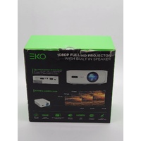 EKO 1080P Full HD Projector 360 ANSI Lumens 150 Inch with Built-in Speaker